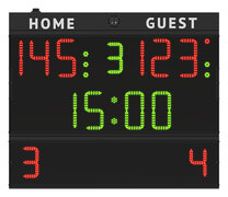 FC54H25 Multisport scoreboard suitable for multidiscipline use (basketball, volleyball, futsal, etc.)_front_fauls